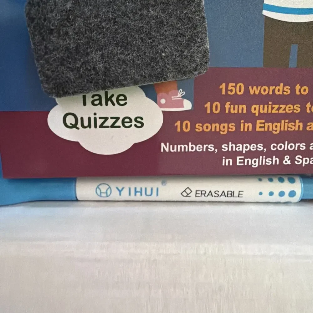 GUFINO Bilingual Toys Bilingual Word English/Spanish Book Tested Works